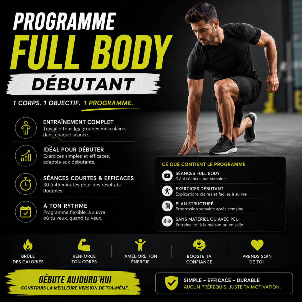 programme full body pour débutant